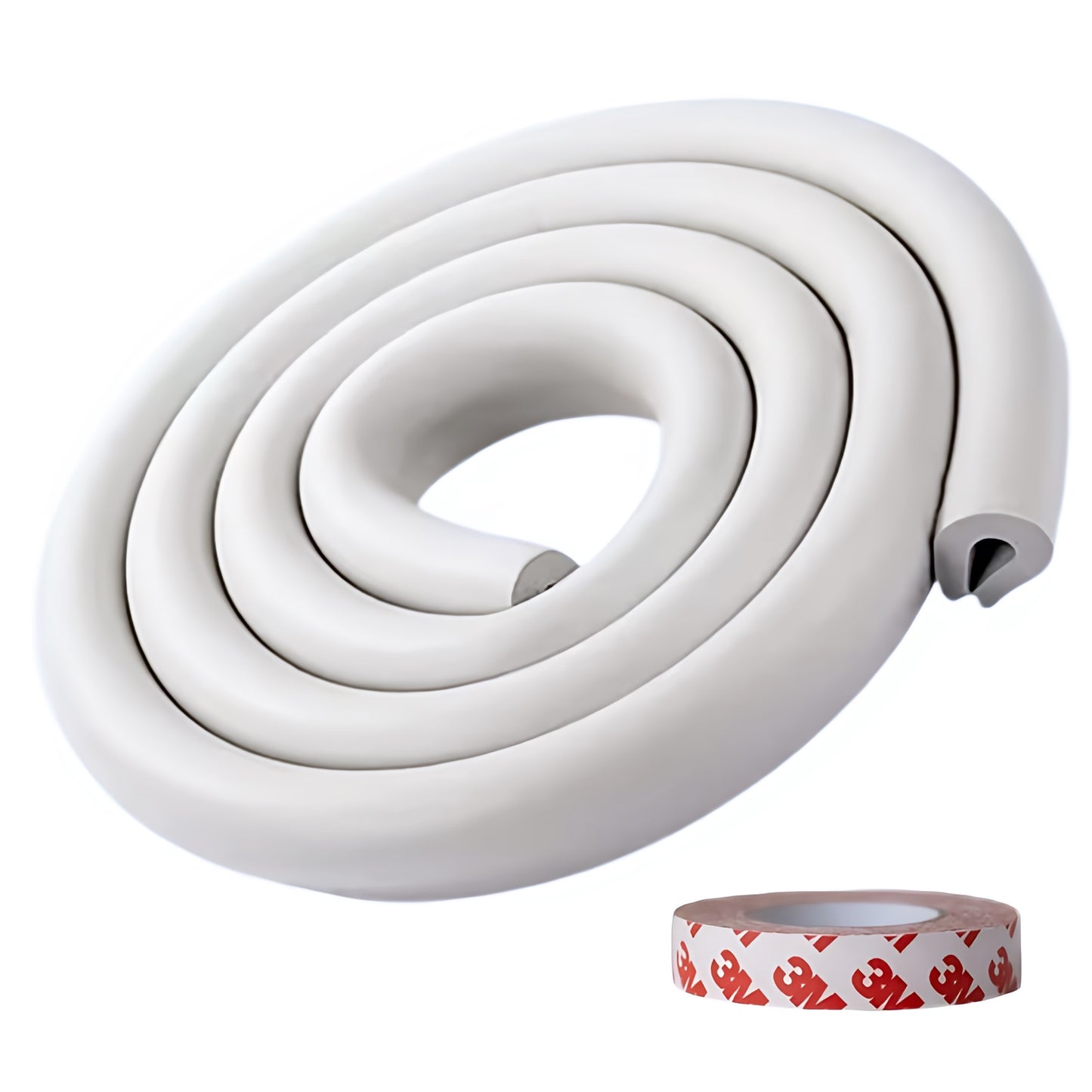 Kiddough Baby Proofing U-Shape Safety Strip - 2 Meters, White