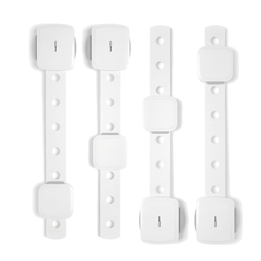 Kiddough Furniture Dual Safety Locks For Kids - Pack Of 4 Locks, Double Lock System