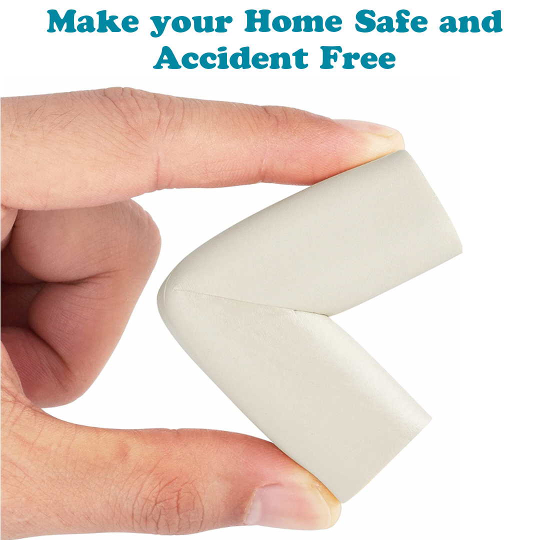 Kiddough Baby Proofing Furniture Edge And Corner Protector - 5 Mtrs Edge + 8 Corner Guards
