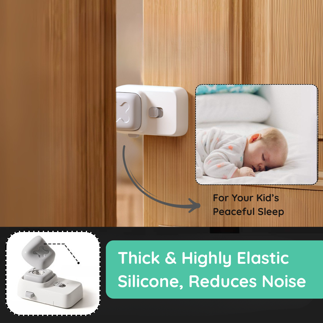 KidDough Baby Finger Pinch Door Stopper, Double Safety Lock-(1 Piece)