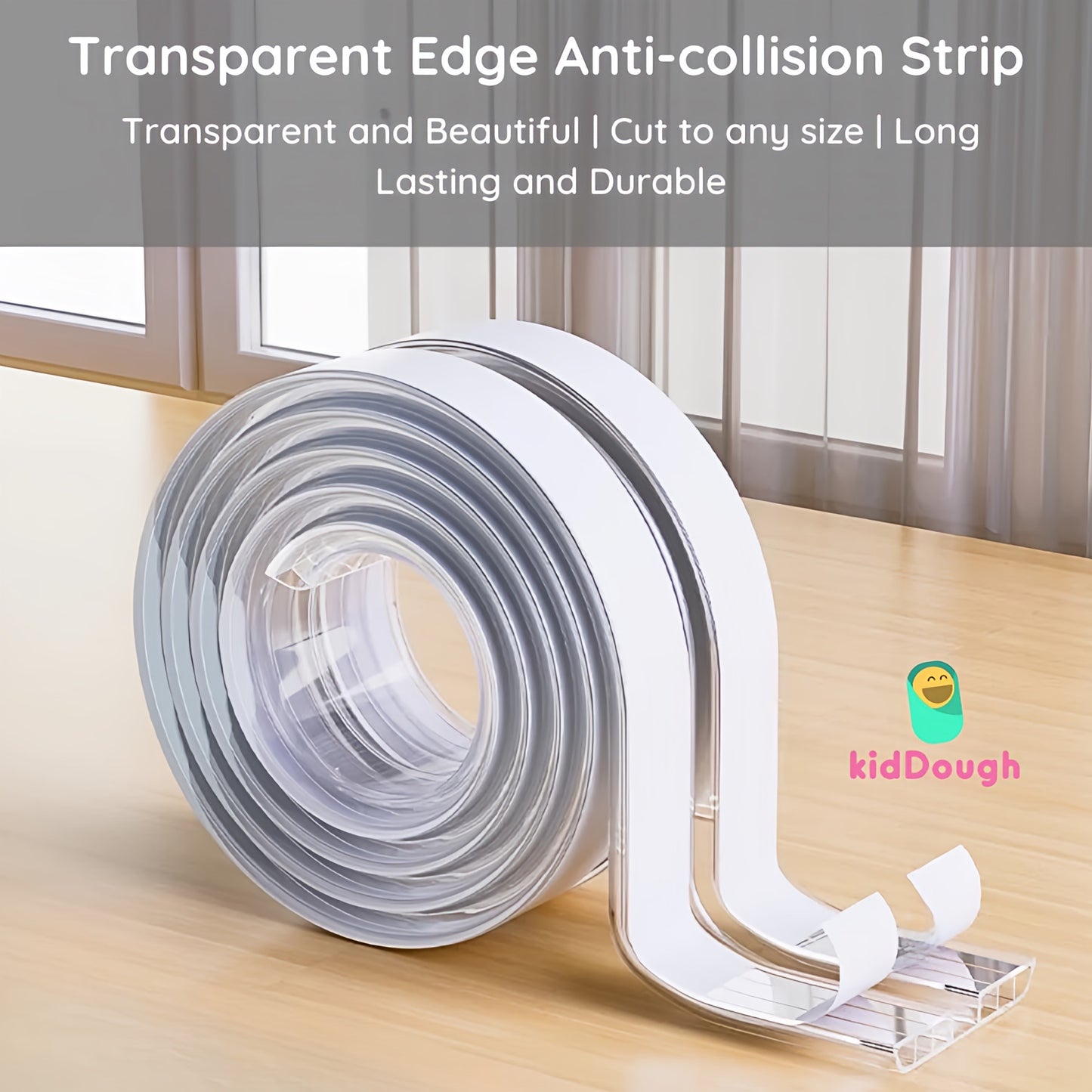 Kiddough Baby Proofing Transparent Edge Protector (2 Meters) with Honeycomb design