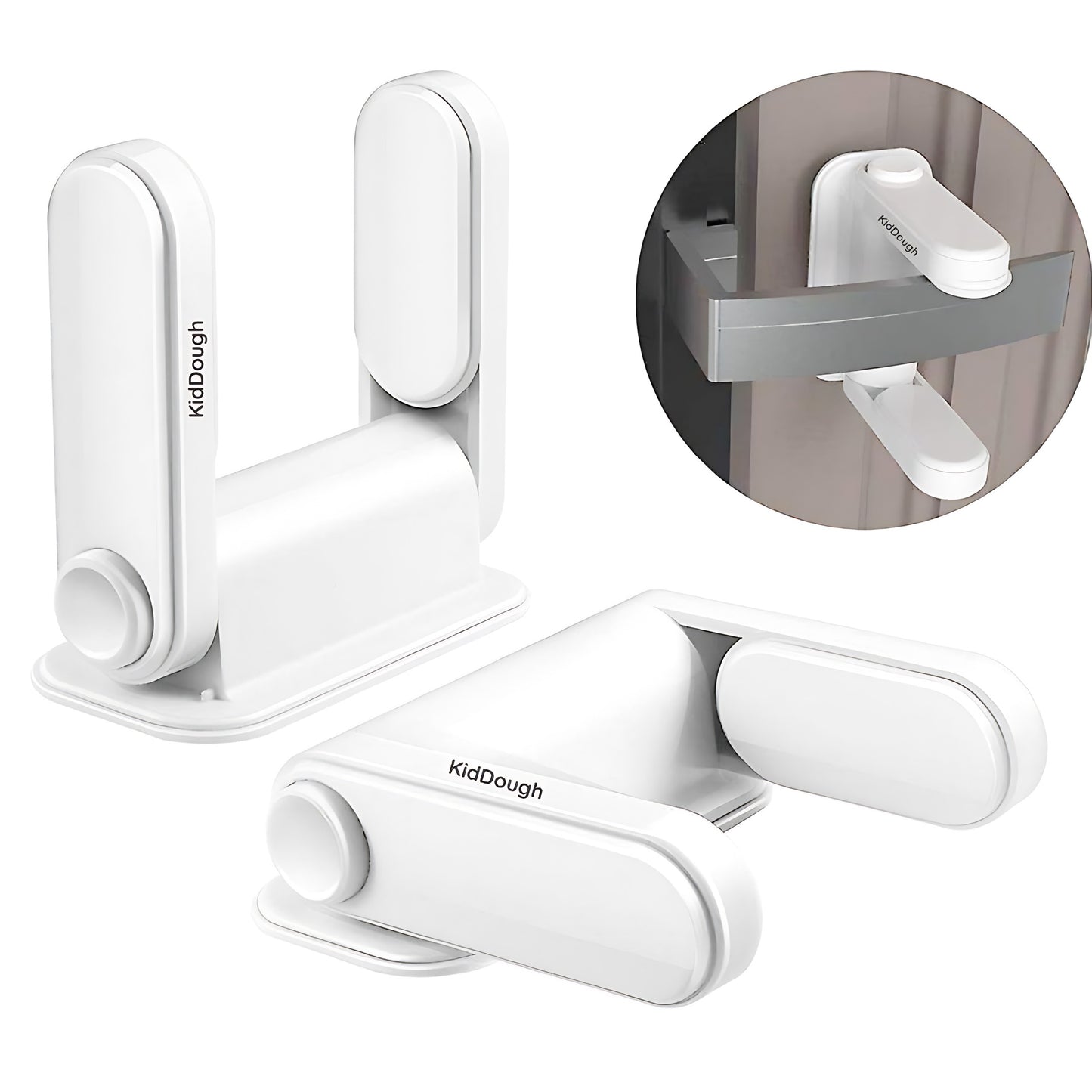 Baby Proofing Door Handle Safety Locks- Pack Of 2