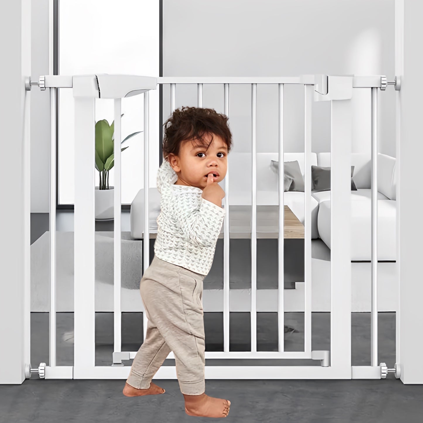 Baby Safety Gate - (159-166cms Adjustable Width Coverage)
