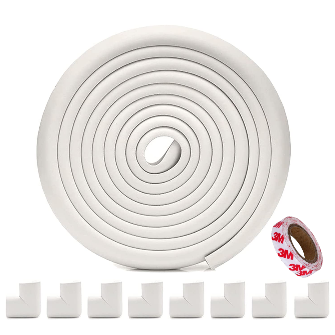 Baby Proofing Furniture Edge And Corner Protector - 5 Mtrs Edge + 8 Corner Guards
