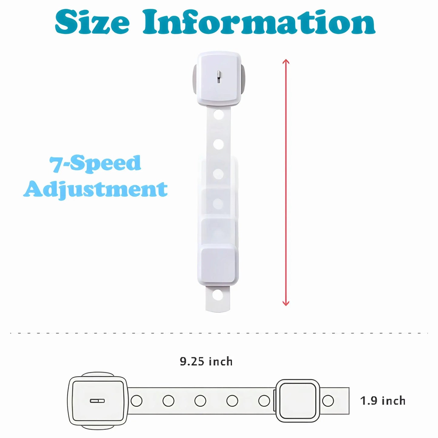 Kiddough Furniture Dual Safety Locks For Kids - Pack Of 4 Locks, Double Lock System