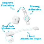 Kiddough Furniture Dual Safety Locks For Kids - Pack Of 4 Locks, Double Lock System