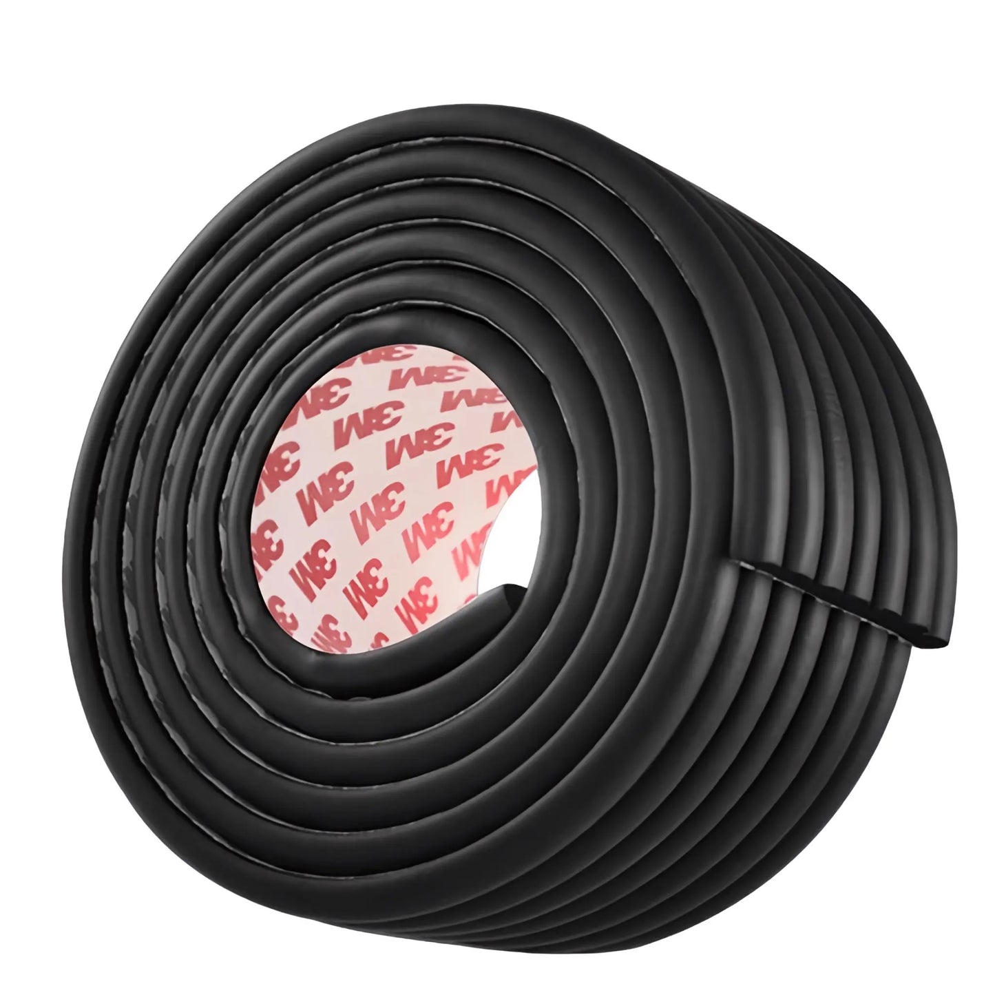 Kiddough Baby Proofing Flat Edge Protector - 2 Mtrs Safety Strip, Black