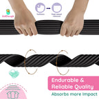 Kiddough Baby Proofing Flat Edge Protector - 2 Mtrs Safety Strip, Black