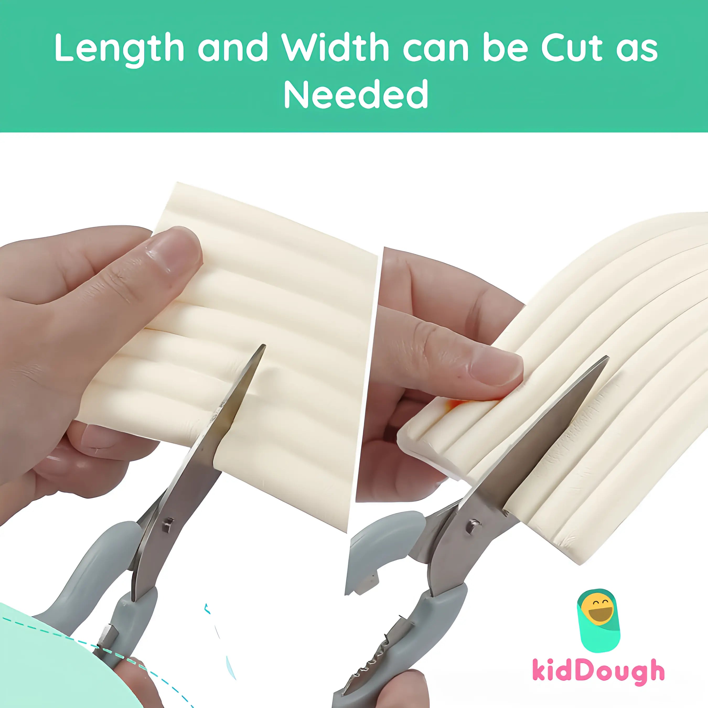Kiddough Baby Proofing Flat Edge Protector - 2 Mtrs, White