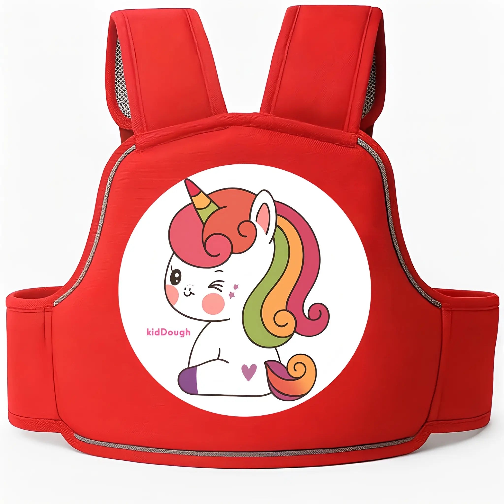 Kiddough Baby Safety Belt for Kids | Two Wheeler Bike/Scooty Belt for Kids Safety, Child Harness Safety Belt with Adjustable Baby Carrier for Toddlers & Baby (Cartoon Red) Main image