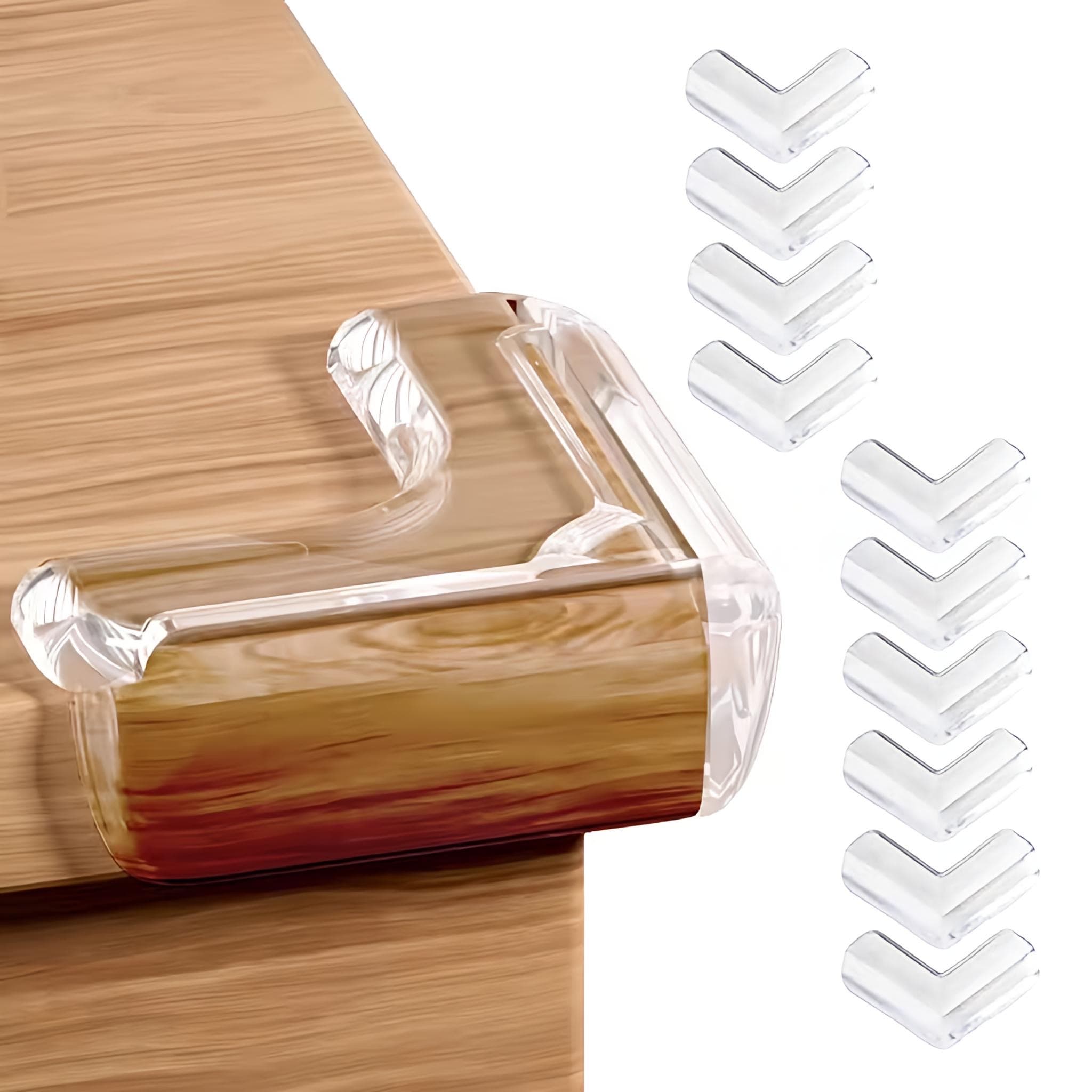 KidDough Corner Protector for Furniture, Table Edge Guards, L Shape, 10 Pack, Baby Safety Corner Cushions Main image