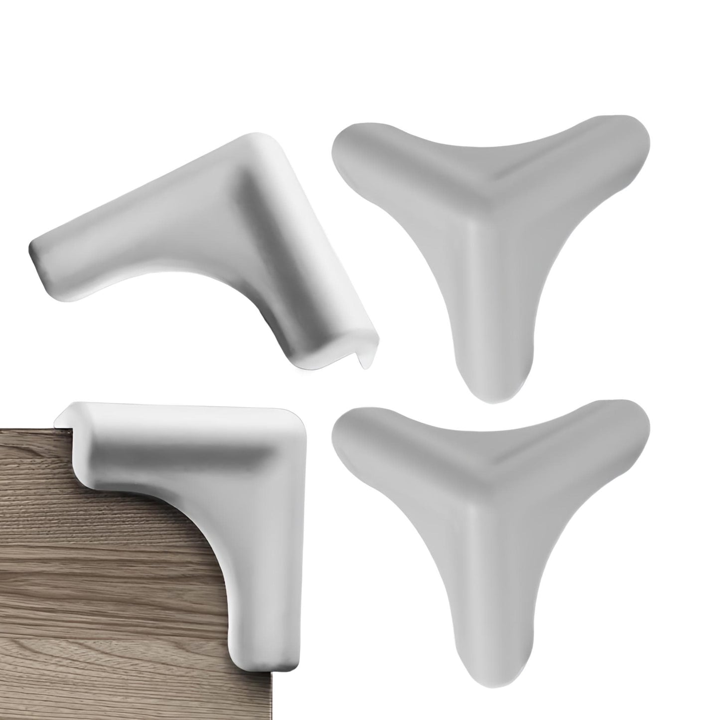 KidDough Corner Guards for Baby Safety, Soft Silicon Table Edge Protectors, Very Soft, 4Pcs/Pack