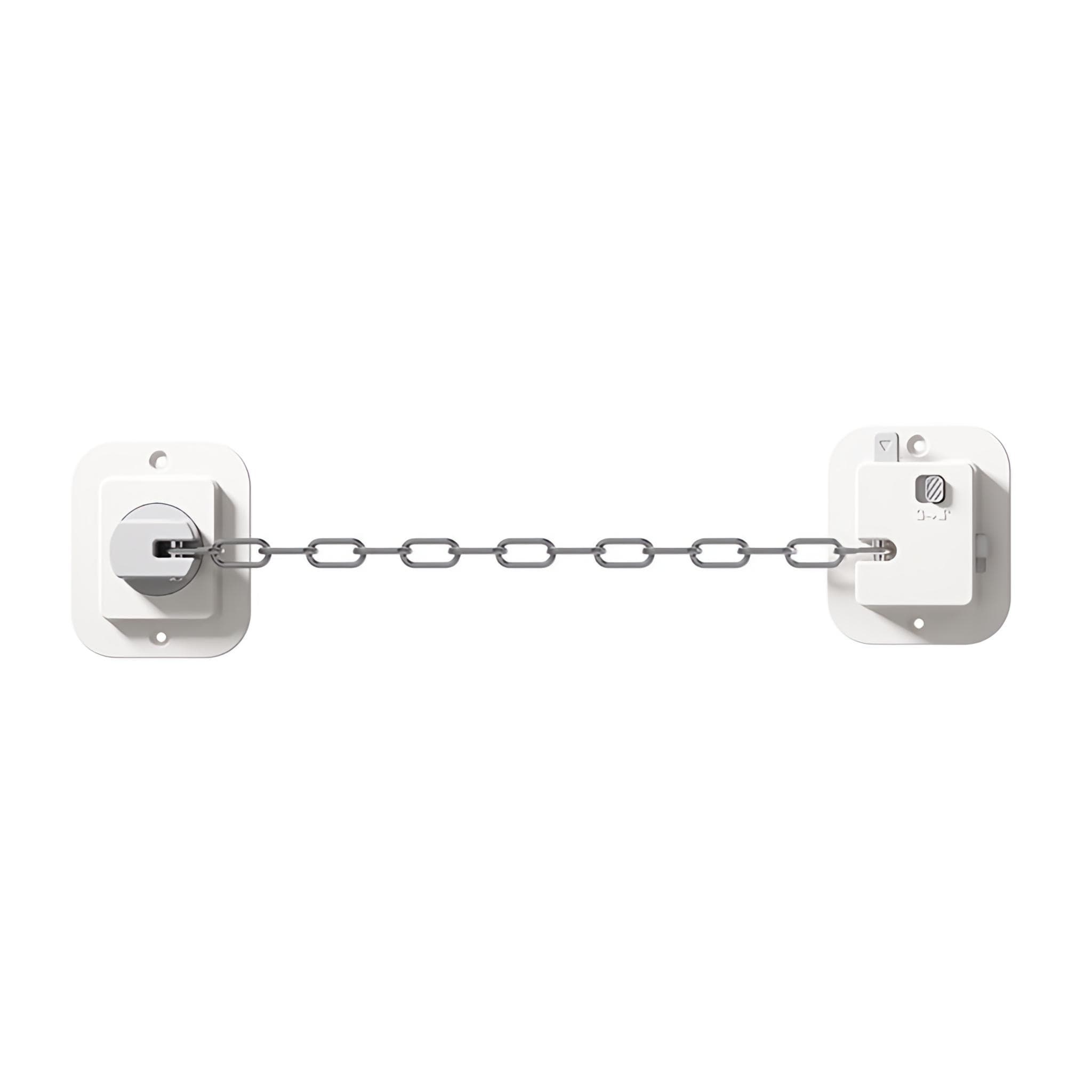 KidDough Door Latch Chain Safety Lock, Door/Window Chain for Secure Home | Ideal for Bedroom, Bathroom, Sliding Doors | Safety Lock for Kids, 1 Piece Main image