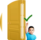 Kiddough Baby Proofing Finger Pinch Door Crack Protector - (Pack of 3, Transparent)
