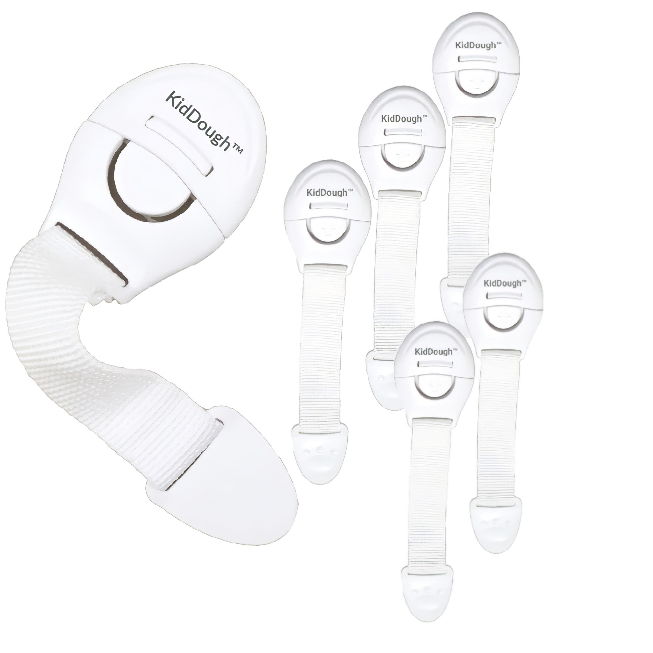 Kiddough Furniture Safety Locks for Kids - Pack of 6, White Main image