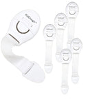 Kiddough Furniture Safety Locks for Kids - Pack of 6, White