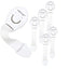 Kiddough Furniture Safety Locks for Kids - Pack of 6, White