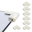 KidDough U-Shape Corner Guards for Kids Safety, Table Corners Edge Protector, Baby Proofing Edge & Corner Guards, for Thin Table Tops, White (8pcs/Pack)