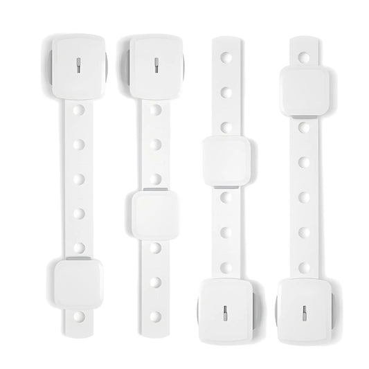 Kiddough Furniture Dual Safety Locks For Kids - Pack Of 4 Locks, Double Lock System