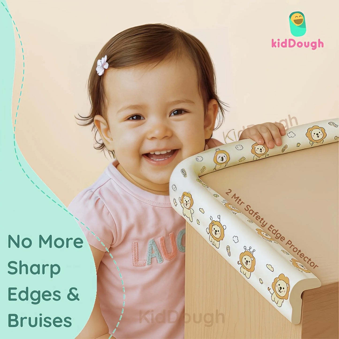 KidDough Baby Proofing Printed Edge Protector - 2 Meters (Lion Print)