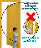 Kiddough Baby Proofing Finger Pinch Door Crack Protector - (Pack of 3, Transparent)