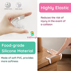 KidDough Corner Protector for Furniture, Table Edge Guards, L Shape, 10 Pack, Baby Safety Corner Cushions