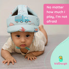 Kiddough Head Protector For Baby Safety | 6 Months-3 Years, Baby Safety Helmet With Soft Cushion | Proper Air Ventilation For Kids And Toddlers | Secure, Fit & Comfort Light weighted Helmet