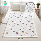 KidDough 100% Cotton Muslin Baby Blanket – Parashoot Print, 105 × 105 cm
