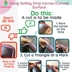 Kiddough Baby Safety Kit - 5 Meters Safety Strip + 4 Corner Guards + 2 C-Shape Door Stoppers + 6 Socket Guards + 5 Child Safety Locks for Drawers, Cabinets