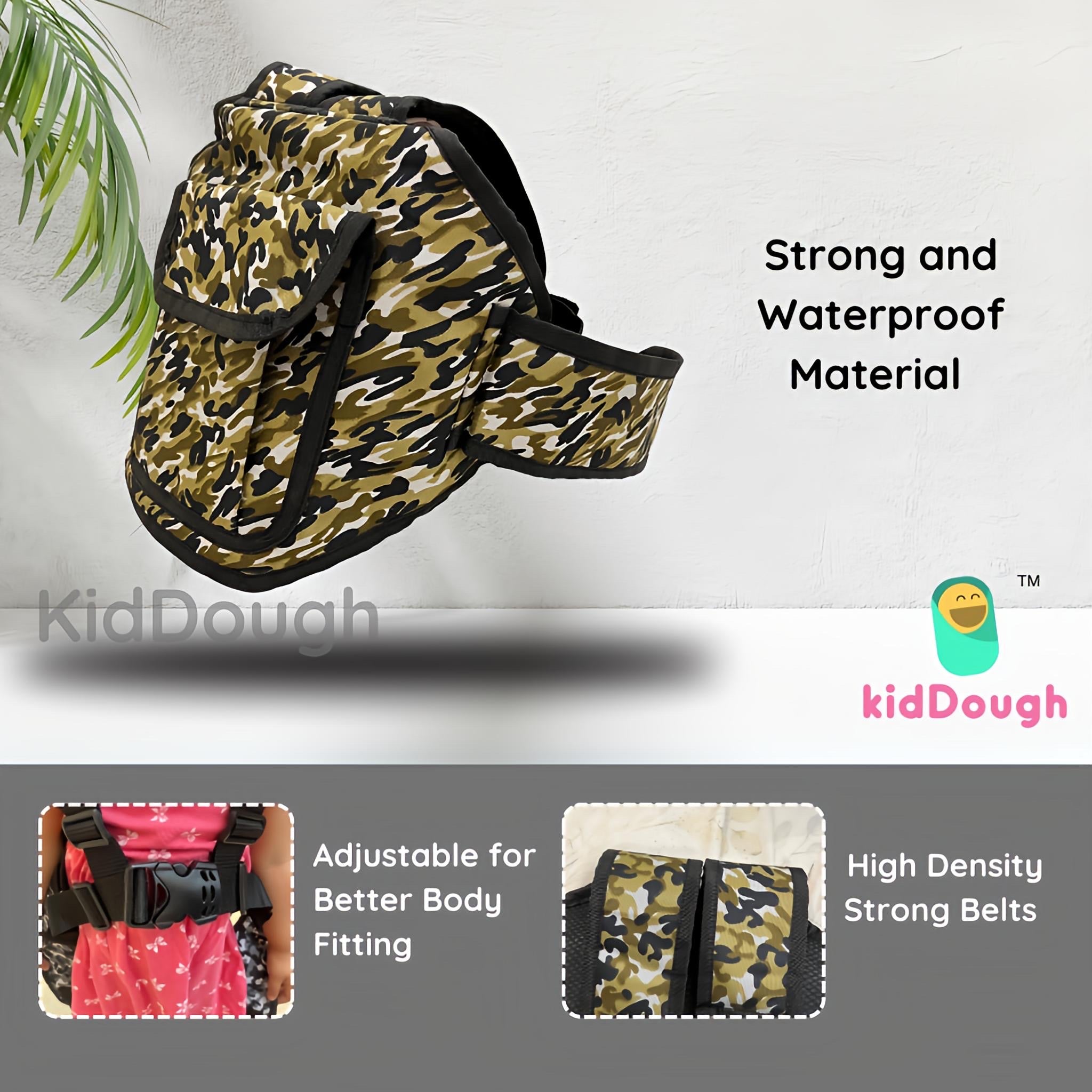 Kiddough Baby Safety Belt for Two Wheeler Bike/Scooty (Grey)