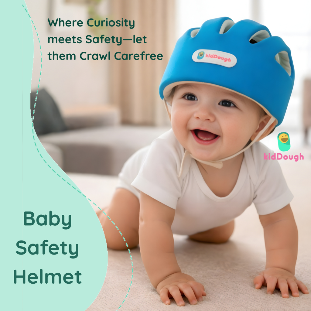 Kiddough Premium Head Protector for Baby Safety | 6 Months - 4 Years | Proper Air Ventilation for Kids and Toddlers | Secure, Fit & Comfort Lightweighted Helmet