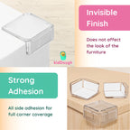 KidDough Corner Guards for Baby Safety, Transparent, Corner Protector for Furniture, Table Edge Guards, 10
