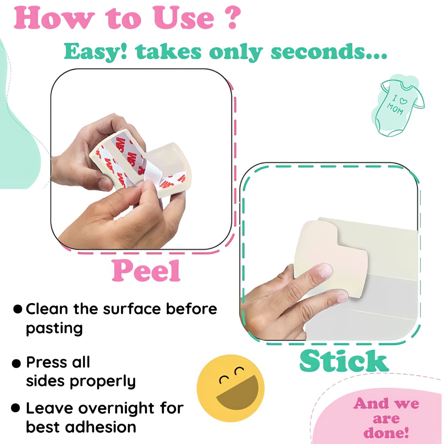 Kiddough Baby Proofing Safety Strip And Corner Guard (2 Mtrs Roll + 4 Guards, White)