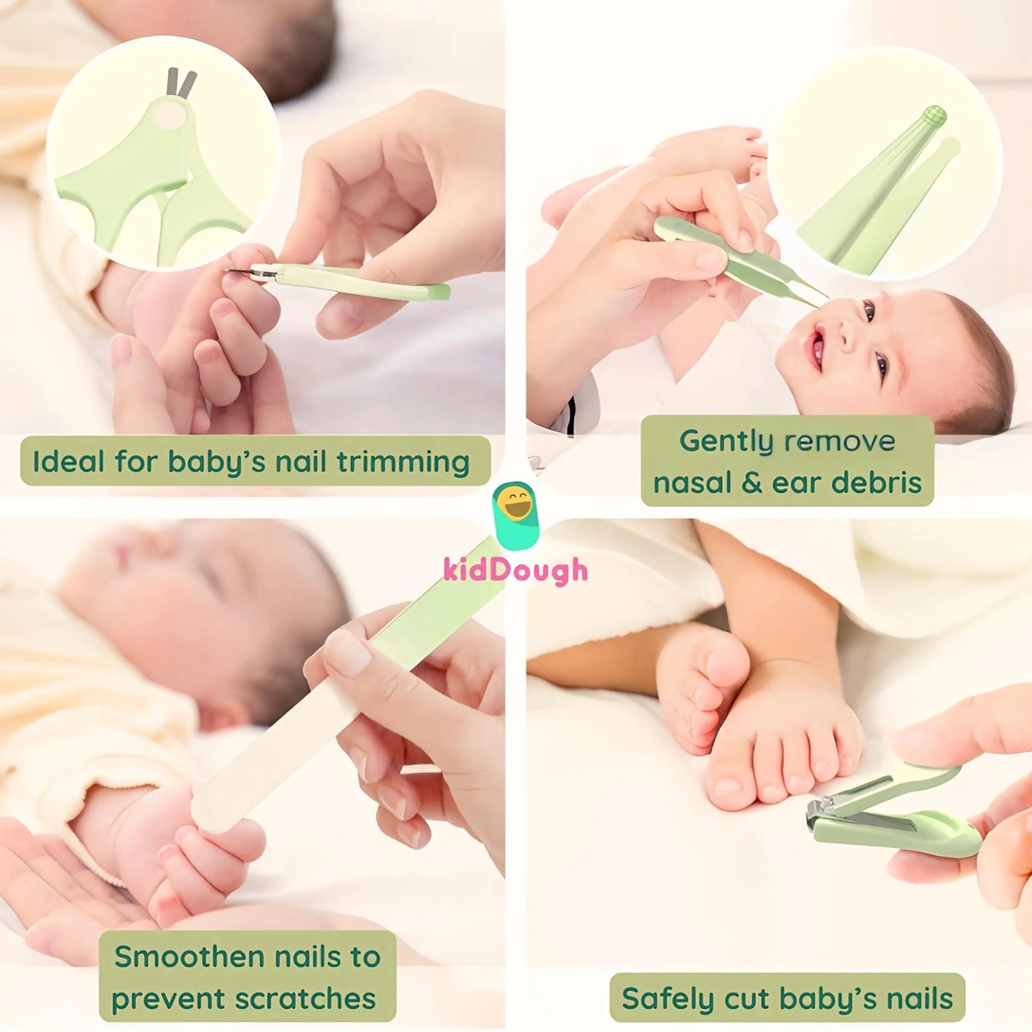 Kiddough Baby Grooming Set-(4 in one)