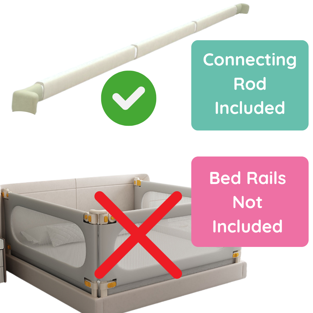 Kiddough Bed Rail Connecting Rod, 6.5ft | For Stability of Bed Rails Secondary image