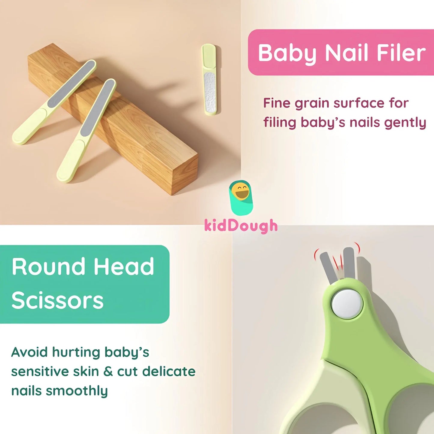 Kiddough Baby Grooming Set-(4 in one)