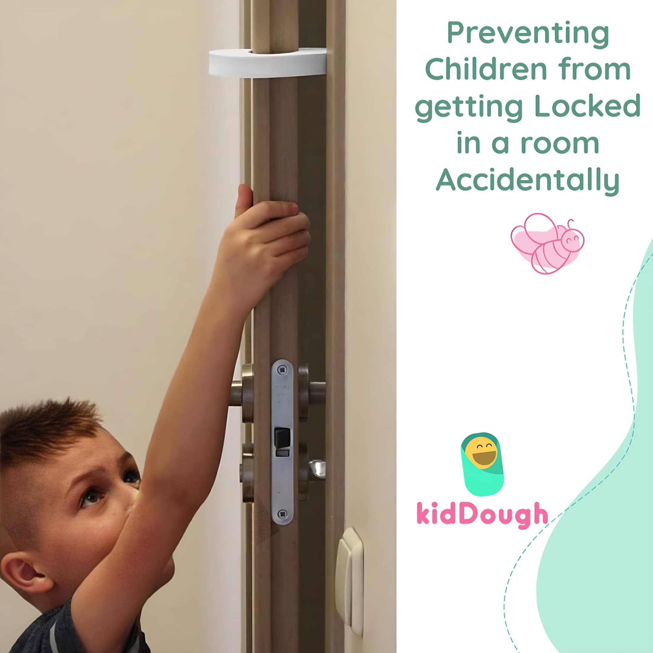 Kiddough Baby Proofing Finger Pinch Door Guard - Pack of 8 C-Shape Secondary image