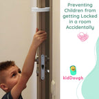 Kiddough Baby Safety Kit - 2 Finger Pinch Door Hinge Guards + 2 C-Shape Door Stopper + 6 Socket Guards + 5 Child Safety Locks For Drawers, Cabinets