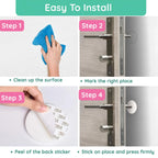 KidDough Door Stopper Bumper, Wall and Door Protection, Noise Reduction (Anti- Collision Silent Pads)