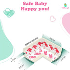 Kiddough Baby Proofing Safety Strip And Corner Guard (2 Mtrs Roll + 4 Guards, White)