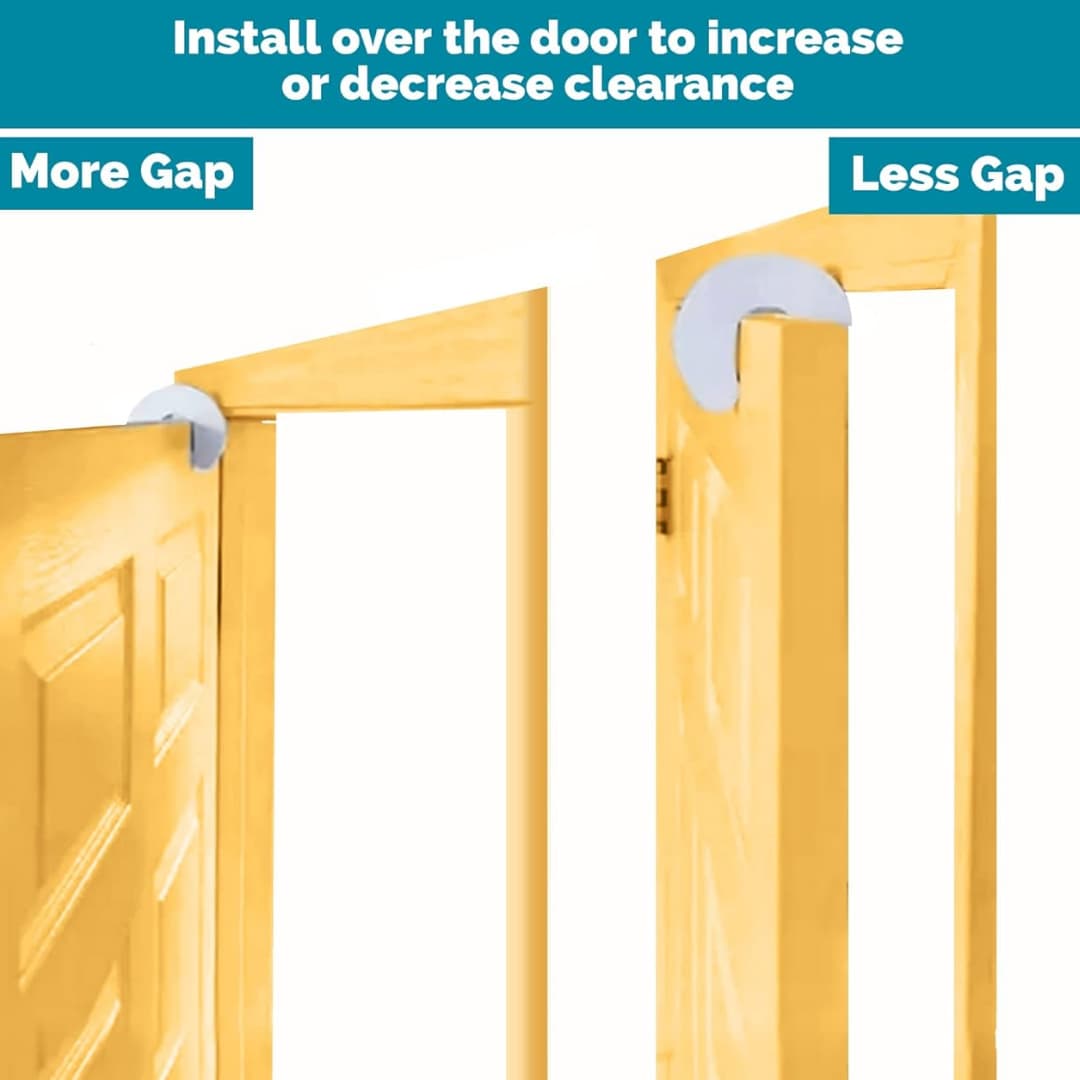 Kiddough Baby Proofing Finger Pinch Door Guard - Pack of 6 White C-Shape