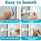 Kiddough Furniture Dual Safety Locks For Kids - Pack Of 4 Locks, Double Lock System