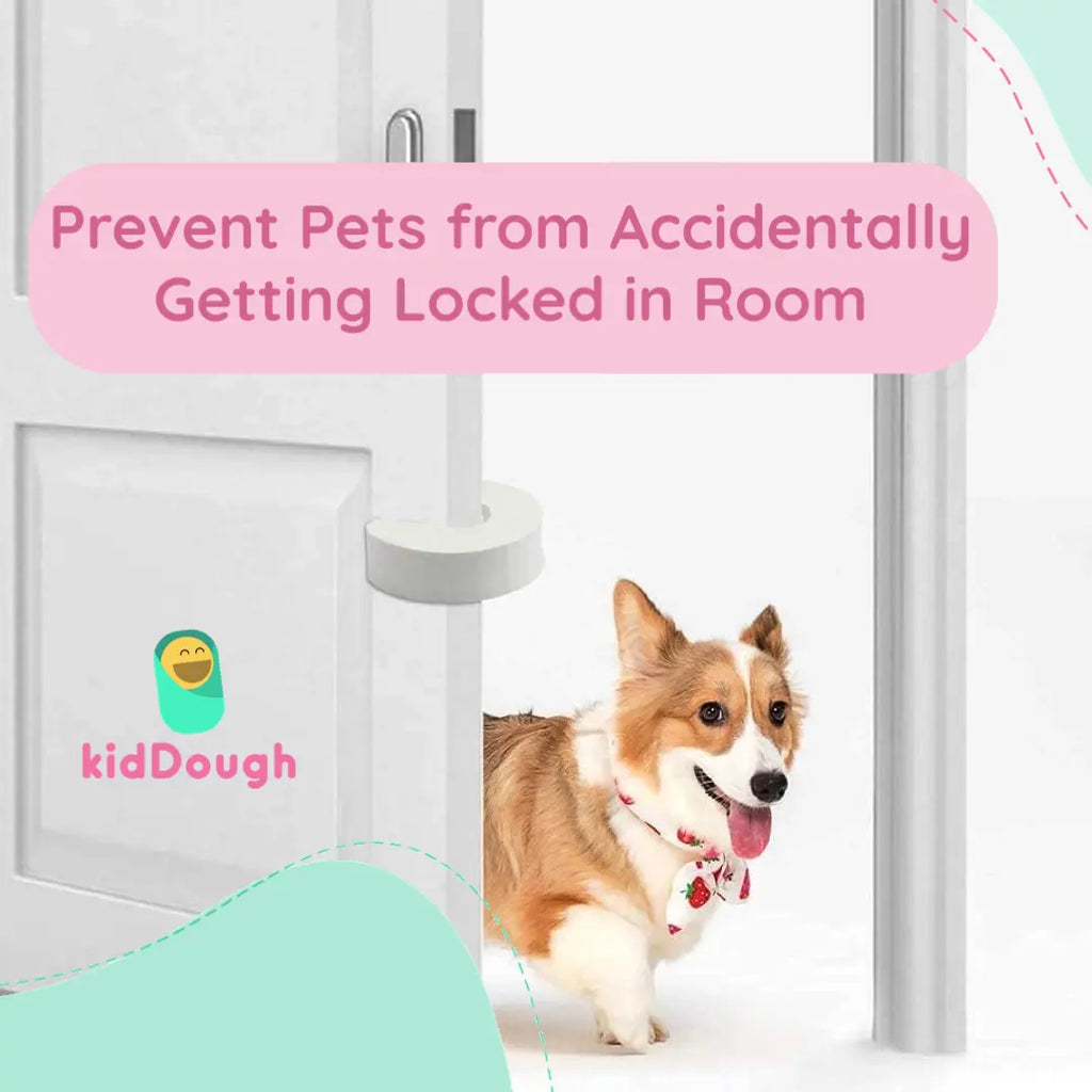 Kiddough Baby Proofing Finger Pinch Door Guard - Pack of 6 White C-Shape