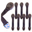 KidDough Furniture Safety Locks for Kids, Child Safety Locks for Drawers, Cabinets, Fridge, Cupboard Lock, Baby Proofing Product, Strong and Adhesive Safety Locks (Brown, 8 Brown Locks)