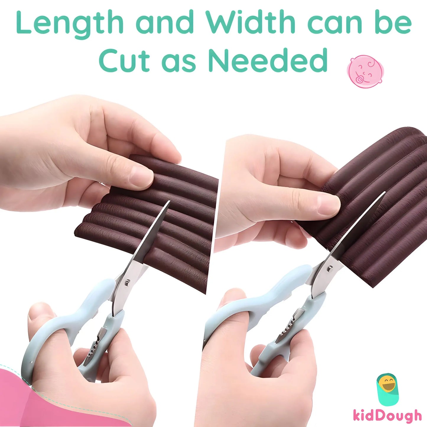 Kiddough Flat Edge Protector - 2 Meters, Brown