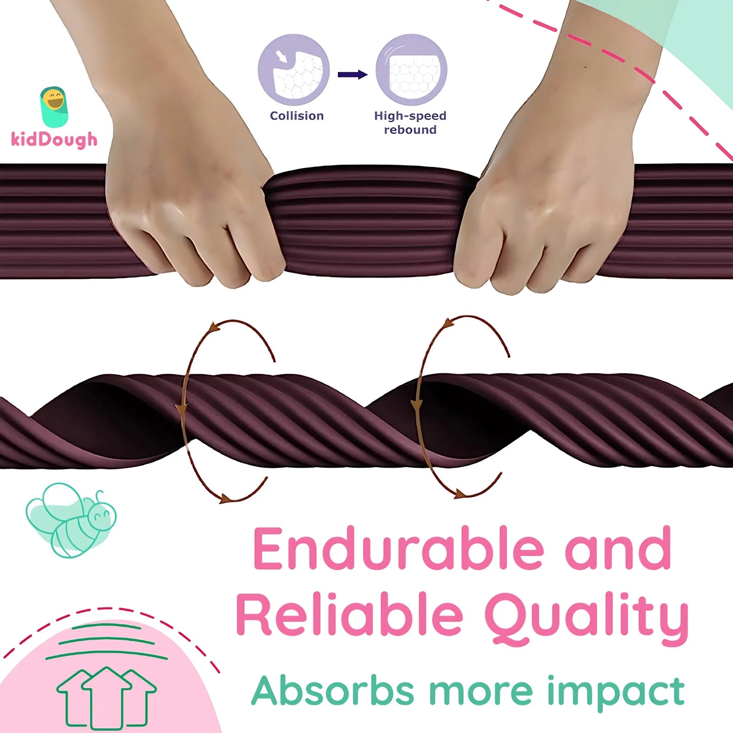 Kiddough Flat Edge Protector - 2 Meters, Brown