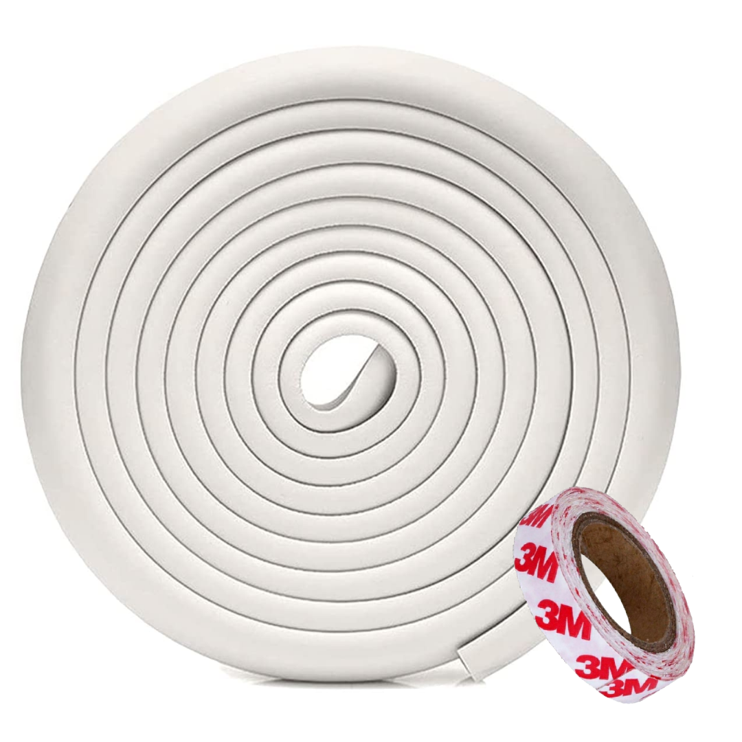 Kiddough Baby Proofing Thick Furniture Edge Protector - 5 Mtrs White Edge Guard Main image