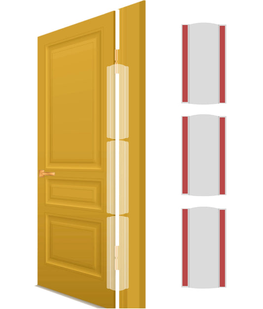 Kiddough Baby Proofing Finger Pinch Door Crack Protector - (Pack of 3, Transparent)