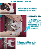 Kiddough Baby Proofing Door Handle Safety Locks- Pack Of 2