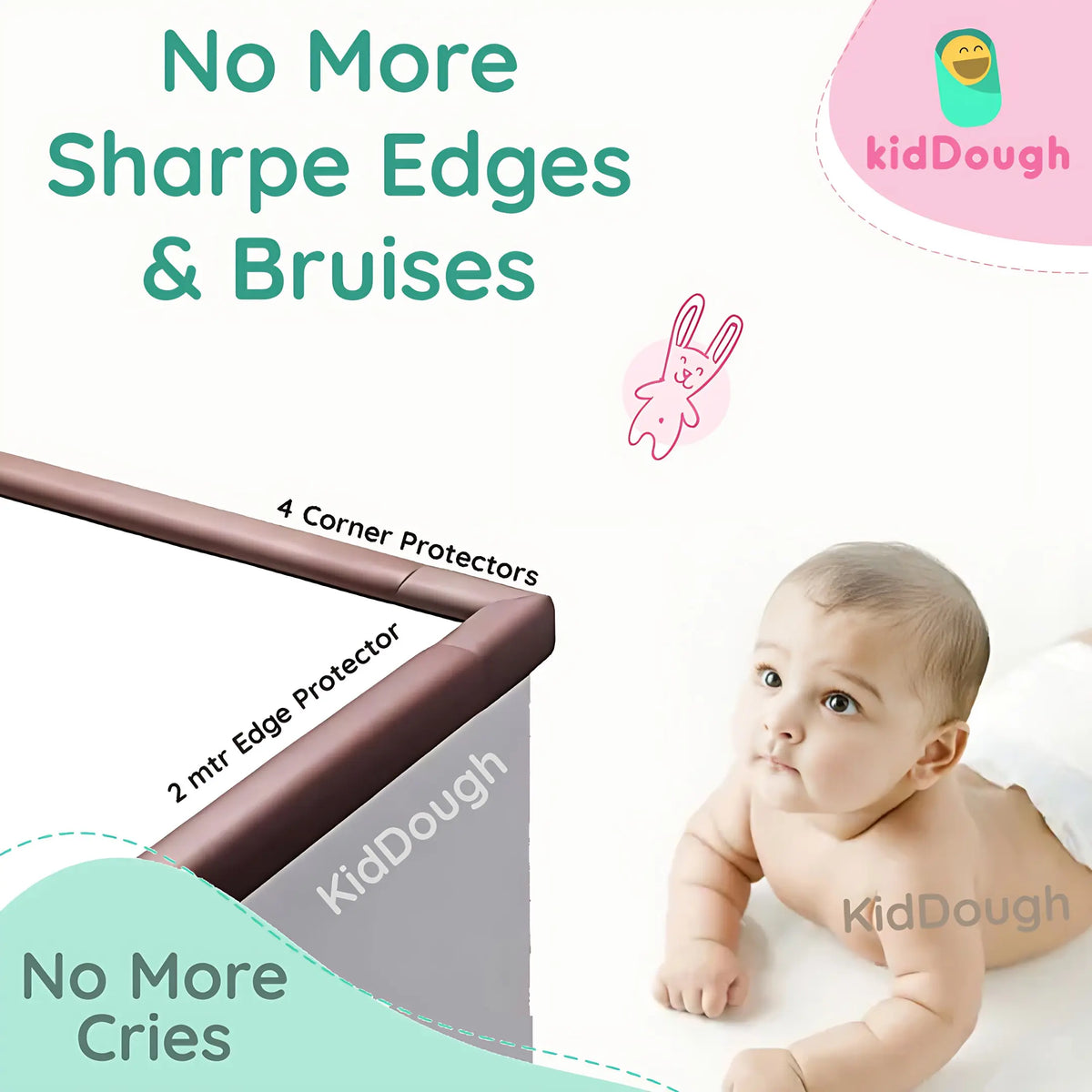 Kiddough Baby Proofing Extra Thick Edge Protector for Kids - 5 Meters ...